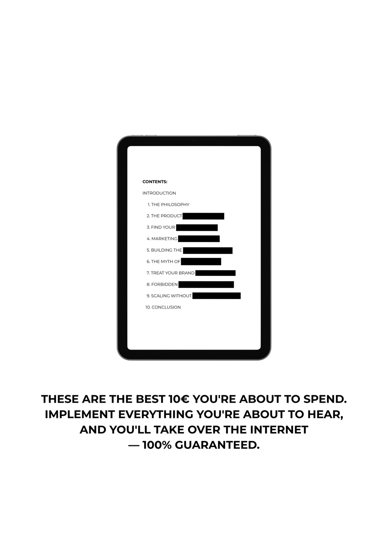 LAGUNE‘S FORBIDDEN MARKETING GUIDE (10 PAGE E-BOOK)