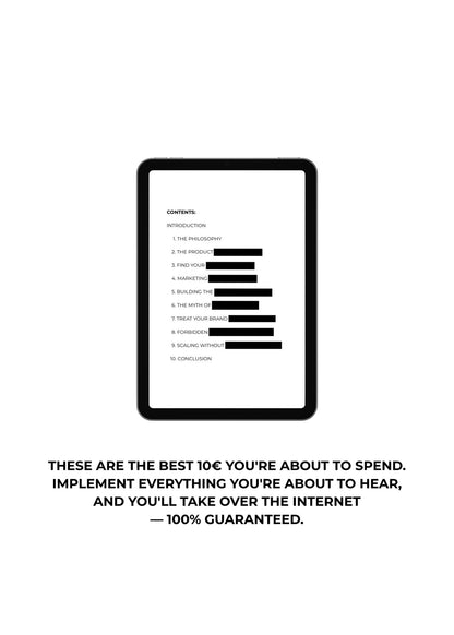 LAGUNE‘S FORBIDDEN MARKETING GUIDE (10 PAGE E-BOOK)